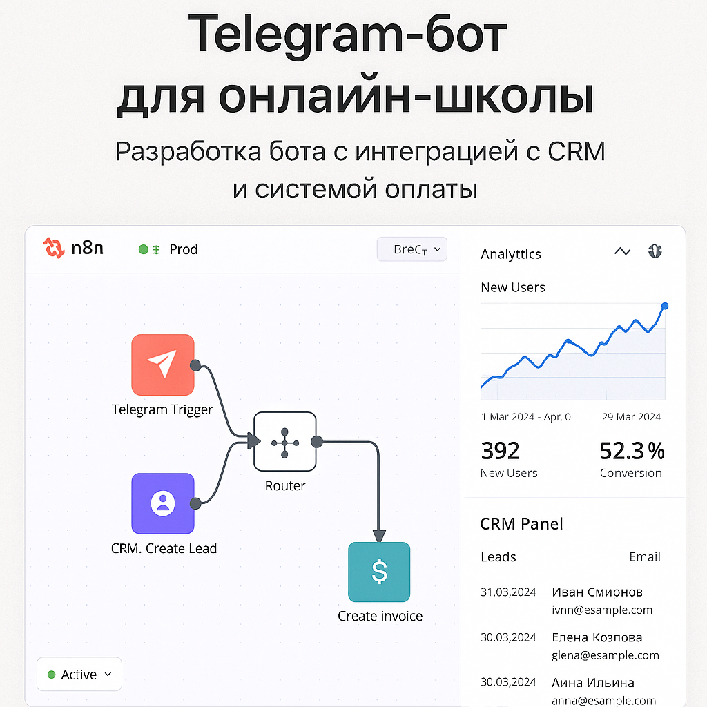 Telegram бот для онлайн-школы в Таллине